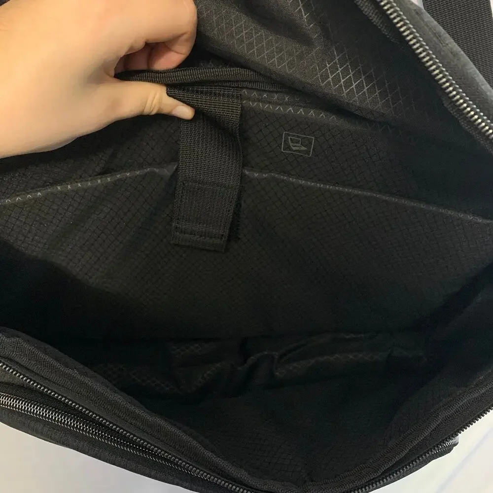 Samsonite Modern Utility Messenger Laptop Carryall Bag Large Gray Adjustable